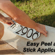Load image into Gallery viewer, Black Lettering on White Background Curb Number