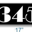 Load image into Gallery viewer, Black Curb Number-Broadway