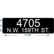 Load image into Gallery viewer, Black Custom Curb Number and Text