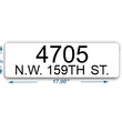 Load image into Gallery viewer, White Custom Curb Number and Text