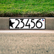 Load image into Gallery viewer, Texas Star Curb Number-White