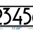 Load image into Gallery viewer, Texas Star Curb Number-White