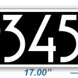Load image into Gallery viewer, Texas Star Curb Number-Black