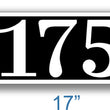 Load image into Gallery viewer, Black Curb Number