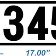 Load image into Gallery viewer, White Curb Number