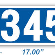Load image into Gallery viewer, Blue Curb Number