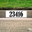 Load image into Gallery viewer, Black Lettering on White Background Curb Number