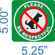 Load image into Gallery viewer, No Pooping Dog Aluminum Peel and Stick Sidewalk/Curb Sign