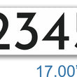 Load image into Gallery viewer, Modern White Curb Number
