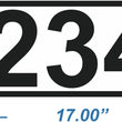 Load image into Gallery viewer, White Curb Number-Arial