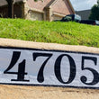 Load image into Gallery viewer, White Curb Number