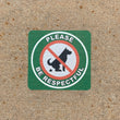 Load image into Gallery viewer, No Pooping Dog Aluminum Peel and Stick Sidewalk/Curb Sign