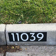 Load image into Gallery viewer, Modern Black Curb Number