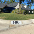 Load image into Gallery viewer, Black Lettering on White Background Curb Number