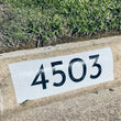 Load image into Gallery viewer, Modern White Curb Number
