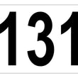 Load image into Gallery viewer, Texas Heart White Curb Number