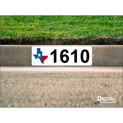 State of Texas Curb Number