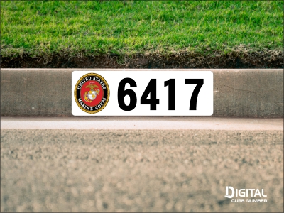 U.S. Marine Corps Curb Number