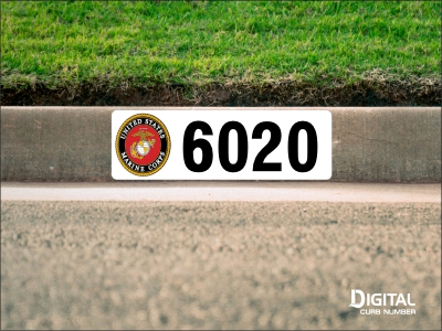 U.S. Marine Corps Curb Number