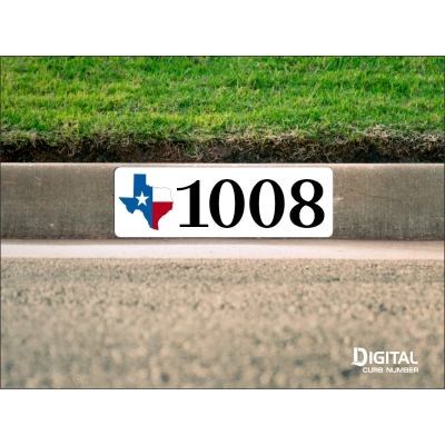 State of Texas Curb Number