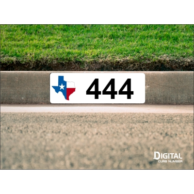 State of Texas Curb Number