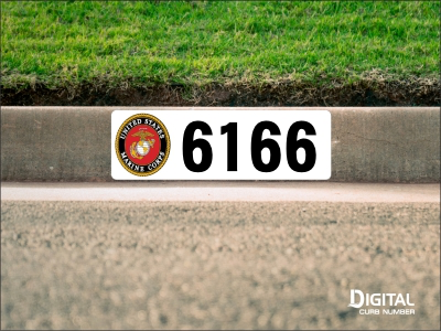 U.S. Marine Corps Curb Number