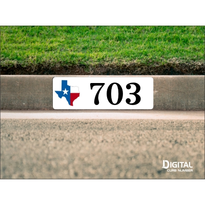 State of Texas Curb Number