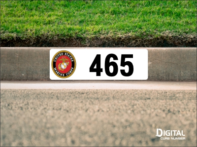 U.S. Marine Corps Curb Number