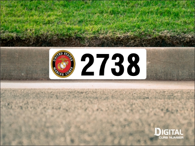 U.S. Marine Corps Curb Number