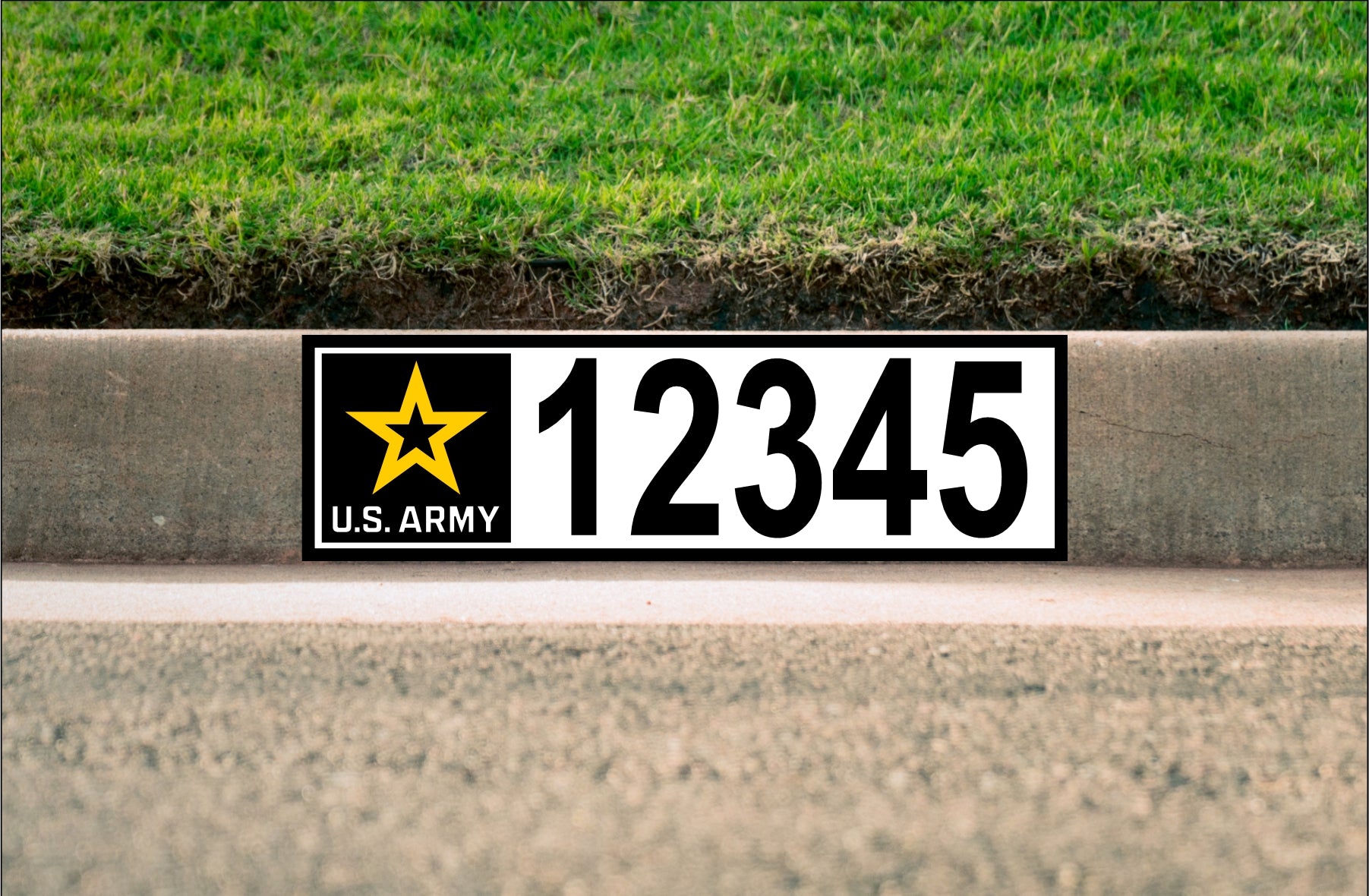 Army - Digital Curb Number