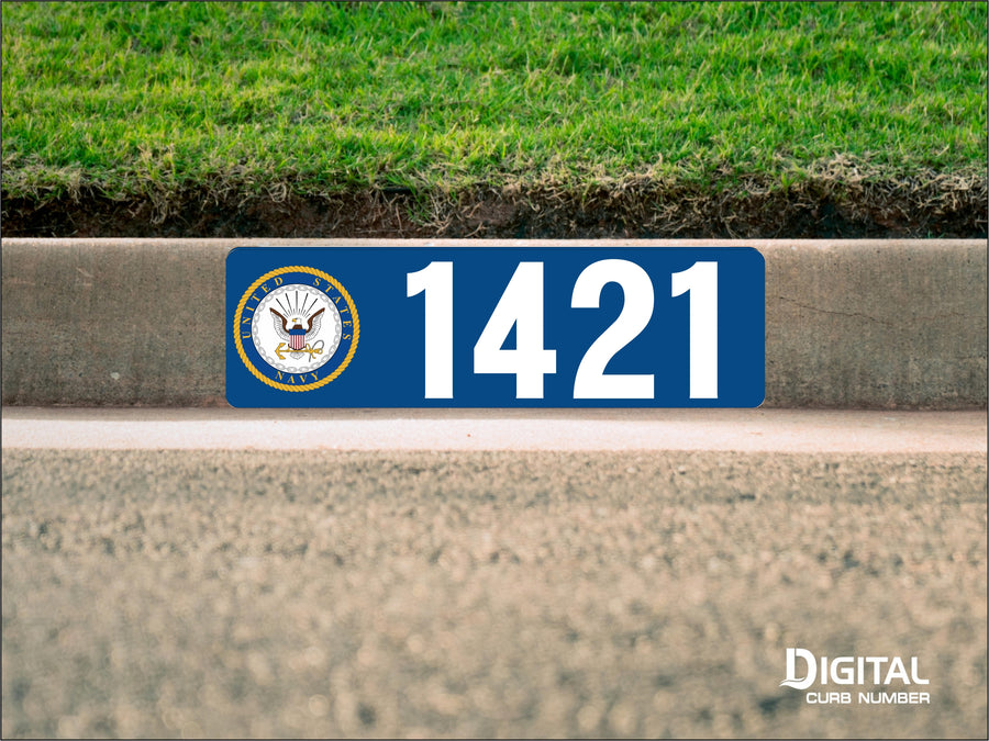 U.S. Navy Curb Number