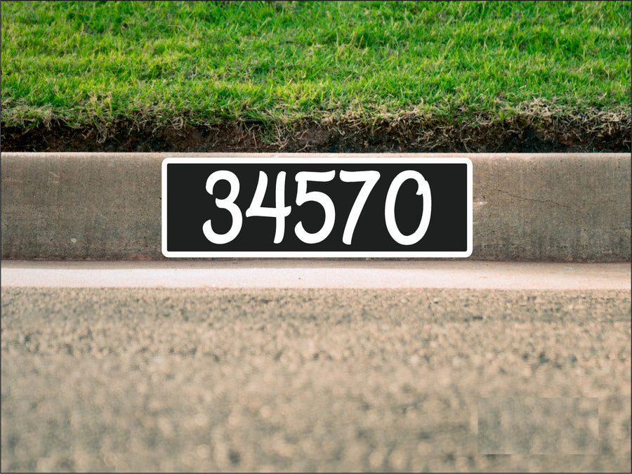 Farmhouse Curb Number