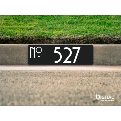 Art Deco Curb Number