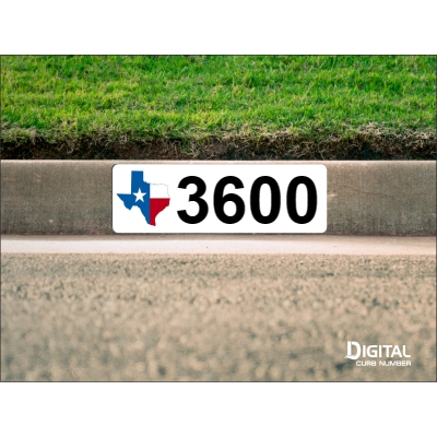 State of Texas Curb Number