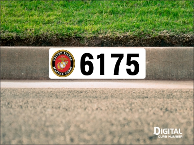 U.S. Marine Corps Curb Number