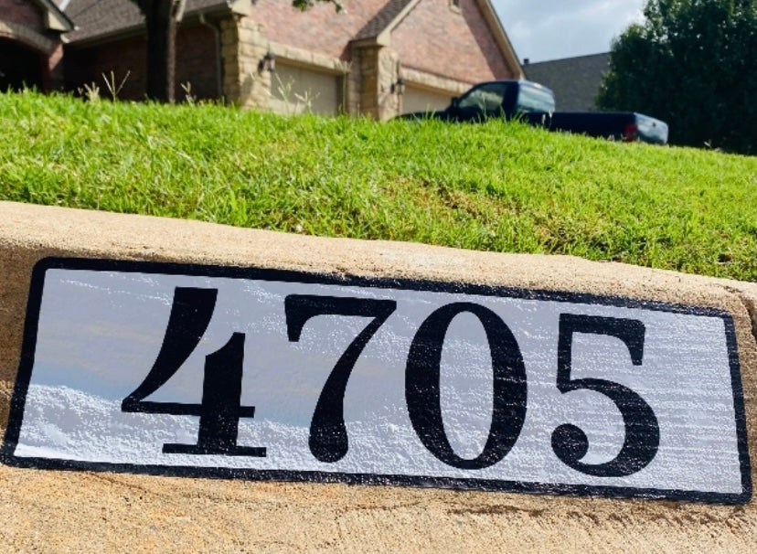 How To Paint Your Own Custom Curb Numbers 